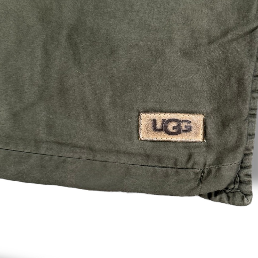 UGG Dawn Moss Green King Size Quilted Cotton Fabric Pillowcases Shams - Picture 6 of 6